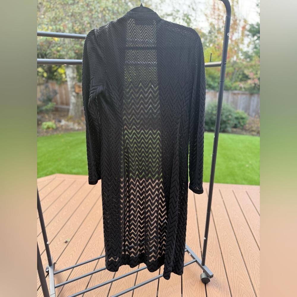 Missoni Black Chevron Cardigan - US 8 - pre-loved